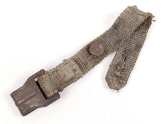 Kurzer Riemen  für eine Gasmaskendose der Wehrmacht