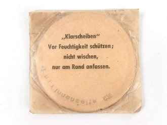 Satz Klarscheiben  für eine Gasmaskendose der Wehrmacht