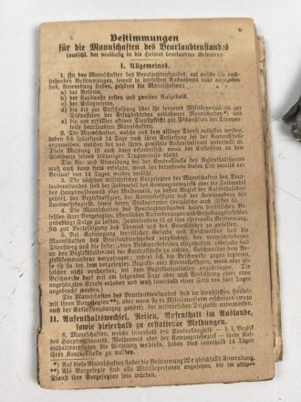 Wehrpaß eines aktiven Teilnehmers an beiden Weltkriegen, im laufe der Dienstjahre vom gefreiten bis zum Oberst befördert.