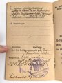 Wehrpaß eines aktiven Teilnehmers an beiden Weltkriegen, im laufe der Dienstjahre vom gefreiten bis zum Oberst befördert.