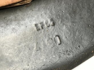Heer, Stahlhelm Modell 1942. In allen Teilen original und zusammengehörig, EF68