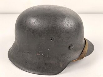 Heer, Stahlhelm Modell 1942. In allen Teilen original und zusammengehörig, EF68