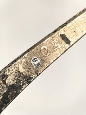 Kaiserreich, Klinge zum Infanterie Offizier Degen IOD 89.  Hersteller Eickhorn Solingen. Angeschliffenes Stück. Länge der Klinge ( ohne Griffteil) 77cm