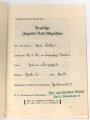 Deutsches Jugend Reitabzeichen, Urkundenheft samt Verleihungsurkunde von 1937