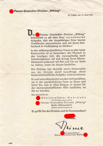 SS Panzer Grenadier Division " Wiking" DIN A5 ,...