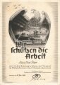 Werkluftschutz Bereichsstelle Westfalen Lippe Niederrhein, DIN A4 Anerkennungsurkunde vom 30. Januar 1944