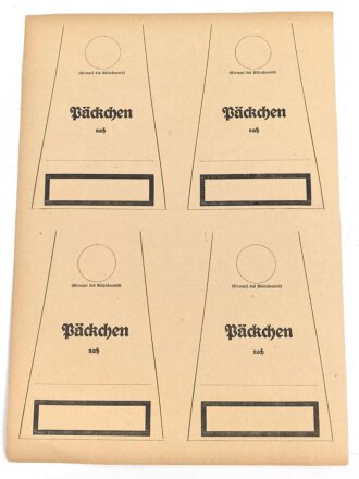 "Feldpost Päckchen nach...