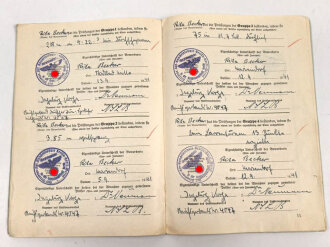 Urkundenheft für Frauen zum Reichssportabzeichen in bronze, Verliehen 1941