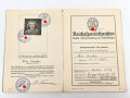 Urkundenheft für Frauen zum Reichssportabzeichen in bronze, Verliehen 1941