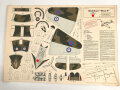 NSFK Baubogen Englischer Sturzbomber " Blackburn Skua II" Guter Zustand, Maße 49 x 70cm