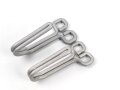 Paar Koppelhaken für eine Feldbluse , Aluminium