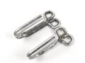 Paar Koppelhaken für eine Feldbluse , Aluminium