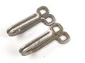 Paar Koppelhaken für eine Feldbluse , Aluminium