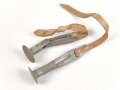 Paar Aluminiumbeschläge zu befestigen der Trageriemen am Tornister der Wehrmacht