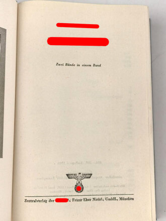 Adolf Hitler " Mein Kampf" blaue Ganzleinenausgabe