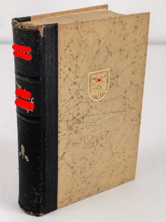 Adolf Hitler " Mein Kampf" Hochzeitsausgabe der Stadt München, datiert 1938 mit Goldschnitt