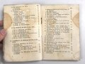 "Beschreibung, Handhabung und Bedienung des M.G. 34 als leichtes M.G., schweres M.G. und in der Fliegerabwehr Teil 1 und 2" datiert 1939, 96 Seiten, DIN A6, Wasserschaden