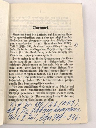 "Der Kompanietrupp, Richtlinien für die...