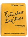"Soldatenlexikon - Ein Merkbuch für den Infanteriedienst" eines Oberleutnant aus Innsbruck mit desen Unterschrift, 184 Seiten, DIN A6, gebraucht