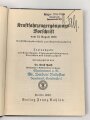 "Kraftfahrzeugergänzungs-Vorschrift" eines Oberleutnant und eines Majors aus Innsbruck mit desen Unterschrift, datiert 1938, 76 Seiten, DIN A6, gebraucht