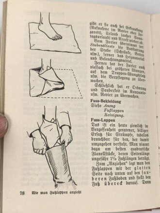 "Rekrutenlexikon - Ein Merkbuch für den Infanteriedienst"  datiert 1935, 157 Seiten, DIN A6, gebraucht