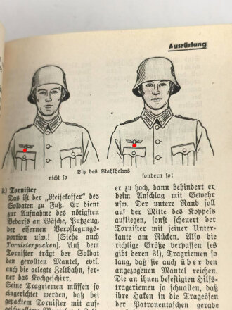 "Rekrutenlexikon - Ein Merkbuch für den Infanteriedienst"  datiert 1935, 157 Seiten, DIN A6, gebraucht