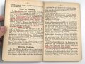 H. Dv. 470/1. "Ausbildungsvorschrift für die Panzertruppe" Heft 1, datiert 1937, 63 Seiten, DIN A6