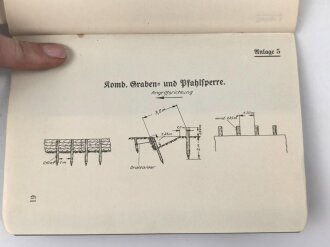 D. 87 "Richtlinine für die Panzerabwehr aller Waffen" datiert 1936, 57 Seiten, DIN A6