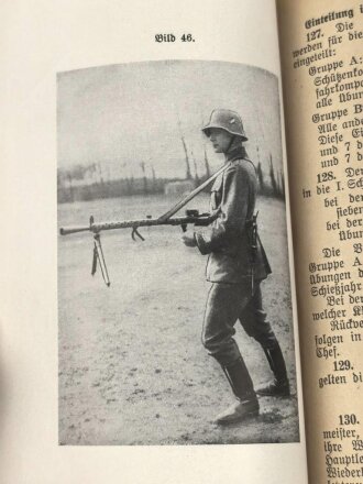 H. Dv. 240 "Schießvorschrift für die Gewehr (Karabiner), leichtes Maschinengewehr, Pistole usw" datiert 1937, 162 Seiten, DIN A6