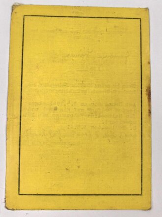 Militär-Fahrlehrerschein eines Obergefreiten bei Stab Pionier Lehr. Batl. 2.  datiert 1941