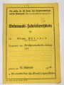 Militär-Fahrlehrerschein eines Stabsfeldwebel beim Feldgendarmerietrupp 157, datiert 1942