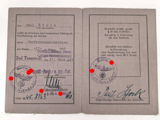 Waffen SS,  Führerschein und...