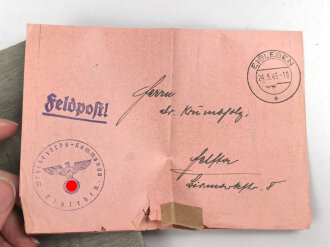 Wehrpaß Heer, eingestellt am 15.21940 bei " Sanitäts Ersatz Abteilung 9 Kassel"