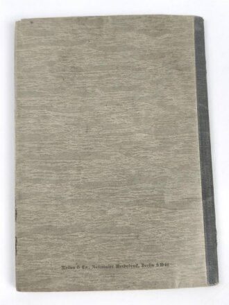 Wehrpaß Heer, eingestellt am 15.21940 bei " Sanitäts Ersatz Abteilung 9 Kassel"