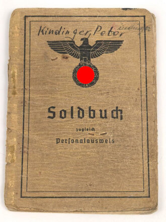 Soldbuch Heer, ausgestellt 27.1.1941 bei Bau Ersatz Btl. 12 Worms.