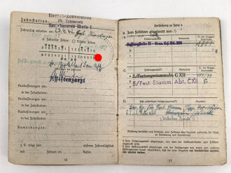 Soldbuch Heer, ausgestellt 27.1.1941 bei Bau Ersatz Btl. 12 Worms.