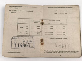 Soldbuch Heer, ausgestellt 27.1.1941 bei Bau Ersatz Btl. 12 Worms.