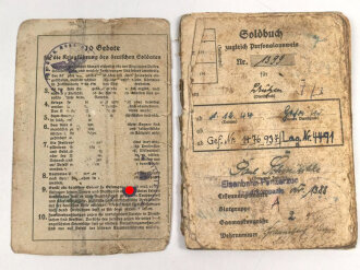 Soldbuch Heer, ausgestellt 24.2.1943 bei Eisenbahn Panzerzug