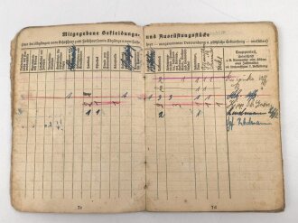 Soldbuch Heer, ausgestellt 24.2.1943 bei Eisenbahn Panzerzug