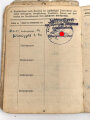 Soldbuch Heer, ausgestellt 24.2.1943 bei Eisenbahn Panzerzug