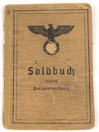 Soldbuch ausgestellt 7.9.1939 bei Nachrichten Ersatz Abteilung 8