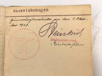 Soldbuch ausgestellt 7.9.1939 bei Nachrichten Ersatz Abteilung 8