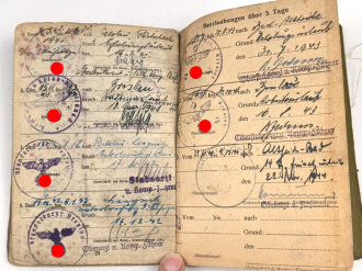 Soldbuch ausgestellt 7.9.1939 bei Nachrichten Ersatz Abteilung 8