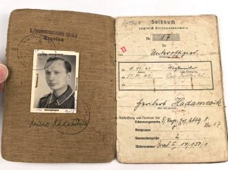 Soldbuch ausgestellt 7.9.1939 bei Nachrichten Ersatz Abteilung 8