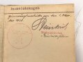 Soldbuch ausgestellt 7.9.1939 bei Nachrichten Ersatz Abteilung 8