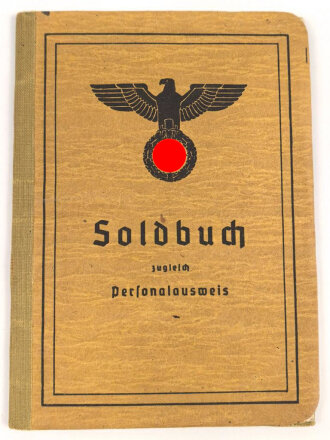 Soldbuch Heer, Ersatzanfertigung, ausgestellt 25.1.1945 bei Stabkompanie Panzer Abteilung 212