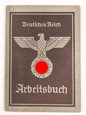 Arbeitsbuch für einen Hilfsarbeiter,  tätig bei NSU Filiale Stuttgart