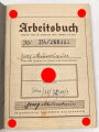 Arbeitsbuch für einen Hilfsarbeiter,  tätig bei NSU Filiale Stuttgart