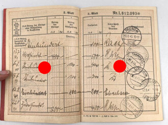 Deutsche Reichspost "Postsparbuch" eintragungen bis 1945