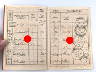 Deutsche Reichspost "Postsparbuch" eintragungen bis 1945